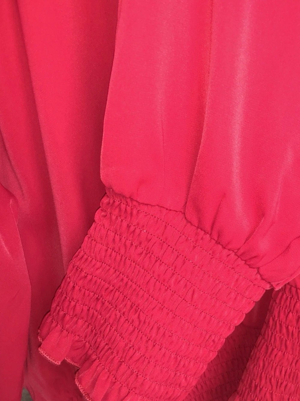 Off-Shoulder Red Women's Sweater - Picture 5 of 6